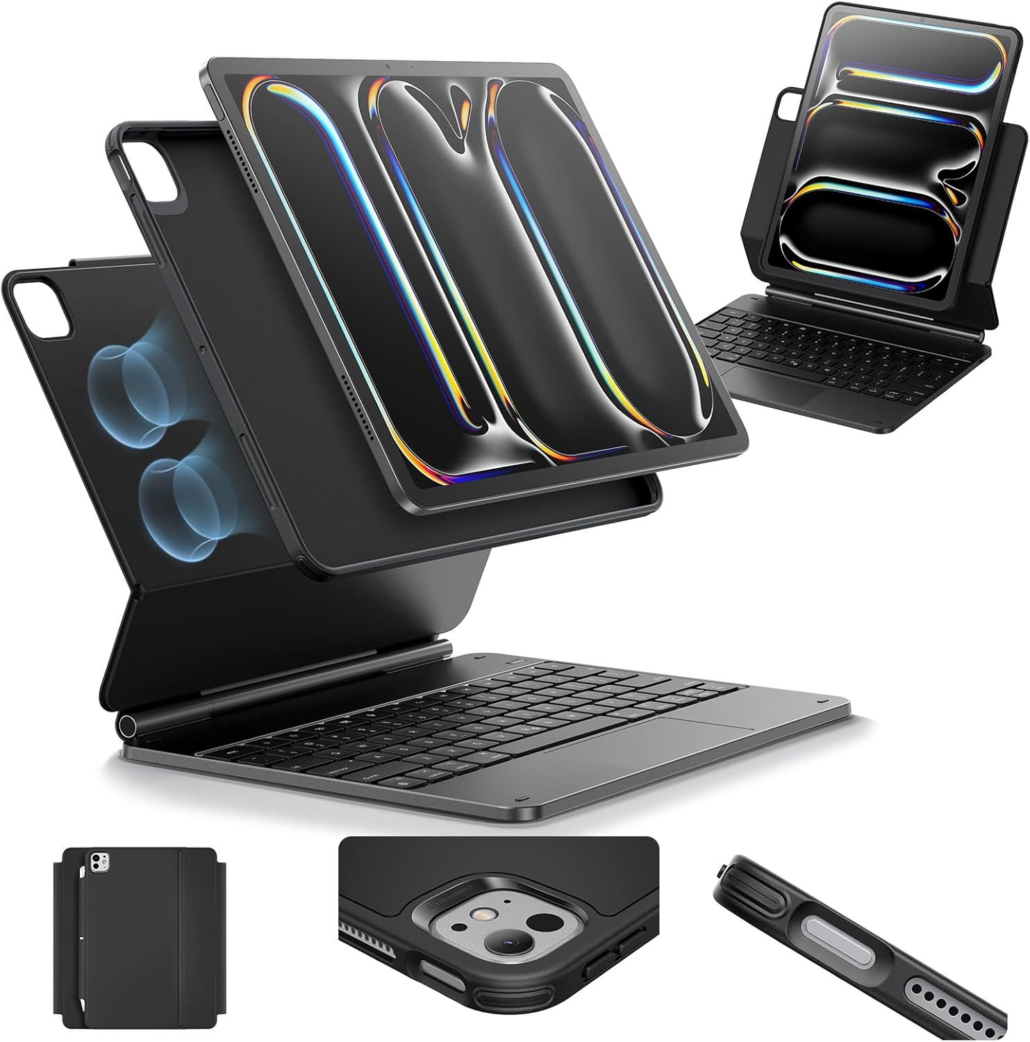 ESR Rebound Magnetic Keyboard Case 360 para iPad Pro 11" (M5/M4) 2025/2024 con Teclado